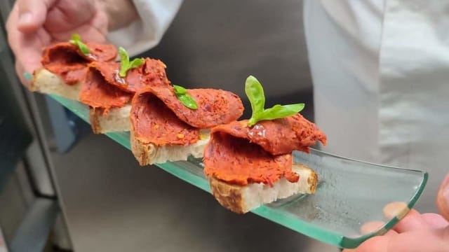 Bruschetta di nduia  - La Cucina Di Giufa'- Vini e Cucina, Naples