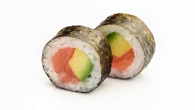 Maki salmón y aguacate - Jikan Sushi, Badalona