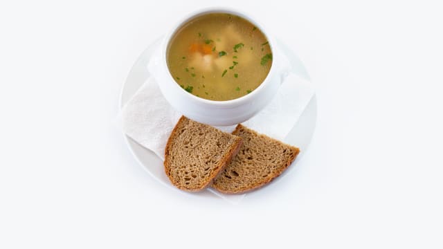 Sopa de pollo con verduras - De Bassus