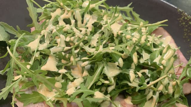 Girello di vitello,salsa tonnata, rucola - Lo Zafferano