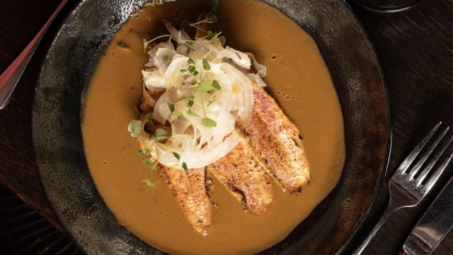 Rouget Barbet, soupe de poisson, rouille - Le Bistrot de Charlotte, Geneva