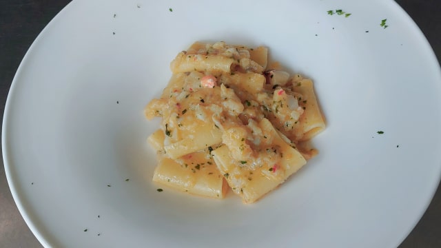 Paccheri alla trabaccolara - Osteria del Pesce, Viareggio