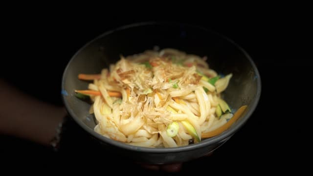 Yakiudon con langostino , verdura  - Masaya, Barcelona