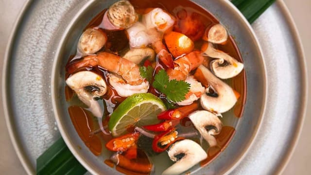 Soupe Tom Yam crevettes - Villa Papillon