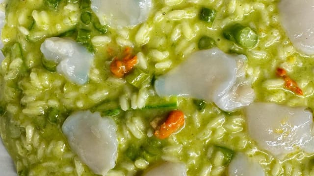 Risotto asparagi e capesante - Eskina