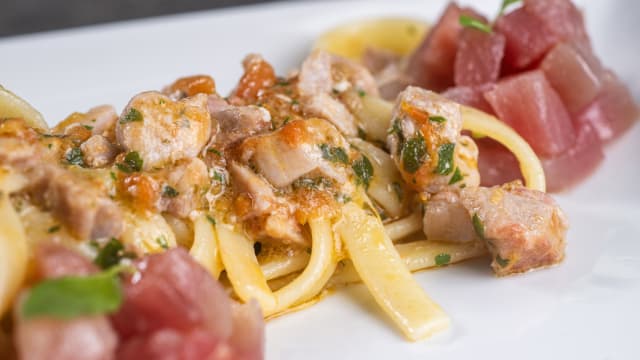 Tagliatella con tonno in doppia cottura - Vicky's Food & Drinks