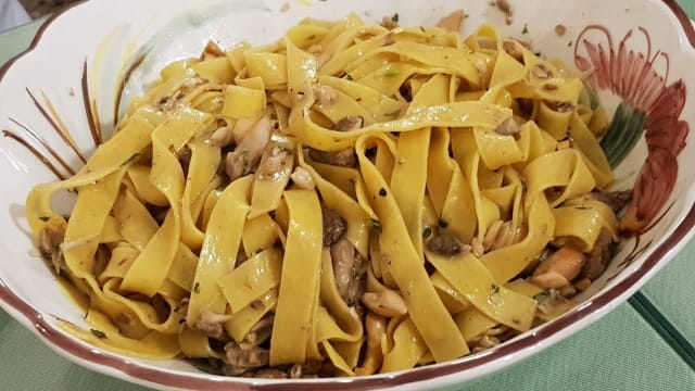 Tagliatella all'uovo con porcini monti della laga - La Locanda di Aida