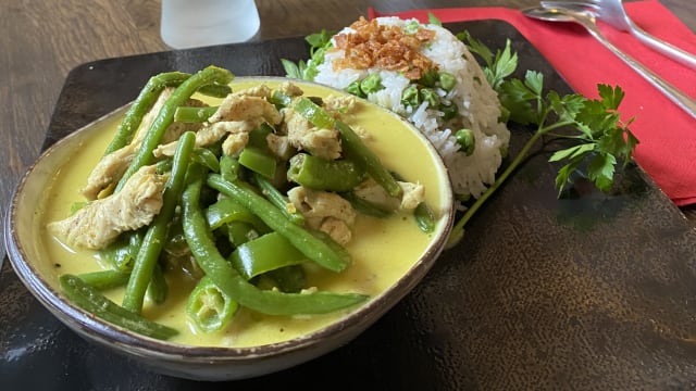 Poulet au curry vert  - Les 3 Merlettes, Schiltigheim