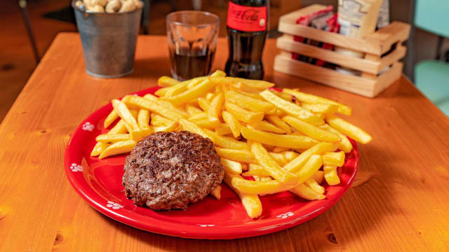 Hamburger Con Patatine - Rosita Galletto e Birra