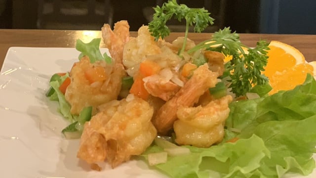 Crevettes sautées au sel et poivre - Cheng Thai, Vincennes