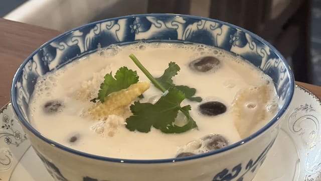 Soupe thaï de poulet au galanga et lait de coco  - Cheng Thai, Vincennes