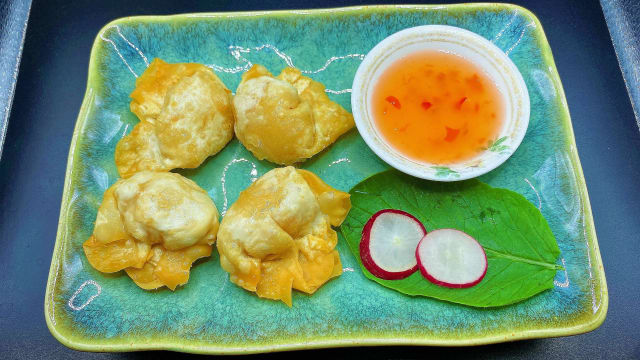 10. Beignets de raviolis Wonton (4pcs) - Hong Yan