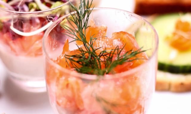 verrine de saumon