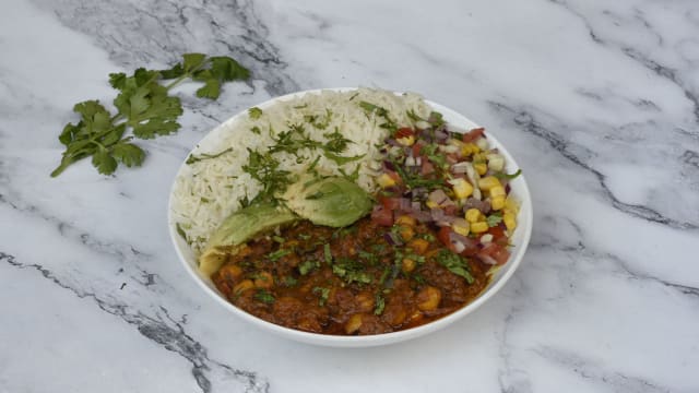 Chana masala bowl  - Daal-Roti