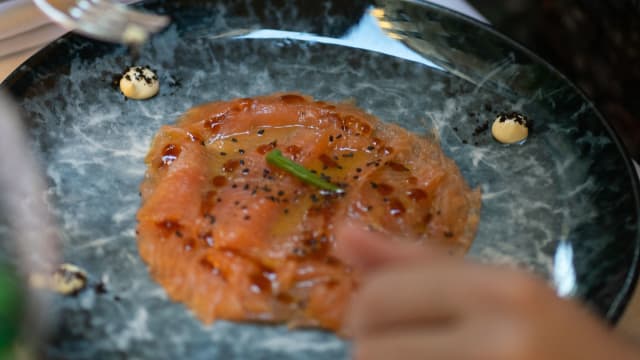 Carpaccio Di Salmone, Maggiorana E Maionese Wasabi	 - SOHO, Genoa