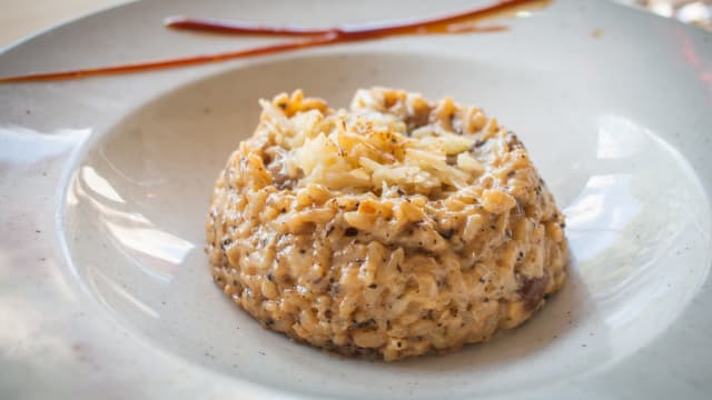 Risotto de boletus y foie - Descaro, Madrid