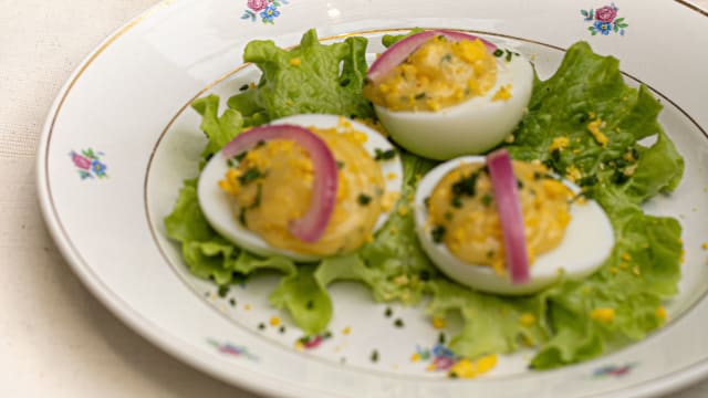 Oeufs de poule mimosa - L'Atelier - Brasserie Maison