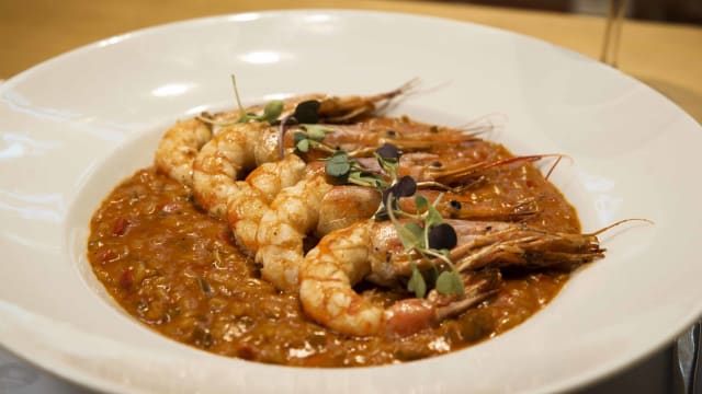 Risotto de gambones - El Sueño de Carmen, Madrid