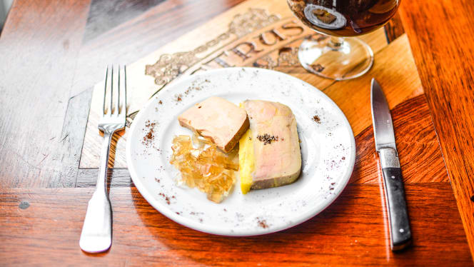 Foie gras et son chutney - Le P'tit Bougnat, Paris