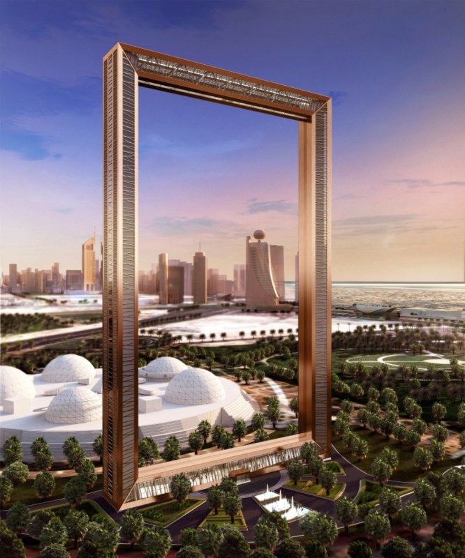 Dubai Frame rendering