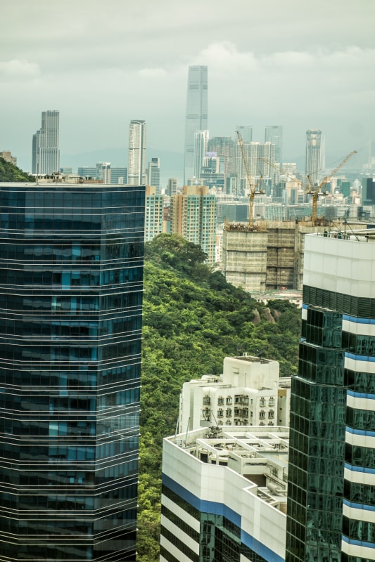 View from the One Island East tower