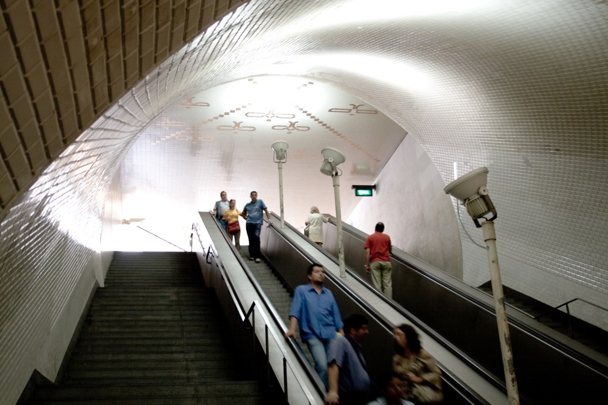 Baixa/Chiado subway station by Alvaro Siza