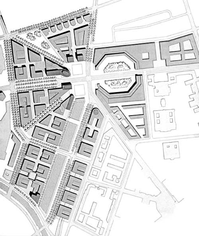 Plan for the reconstruction of Potsdamer Platz by Hilmer Sattler