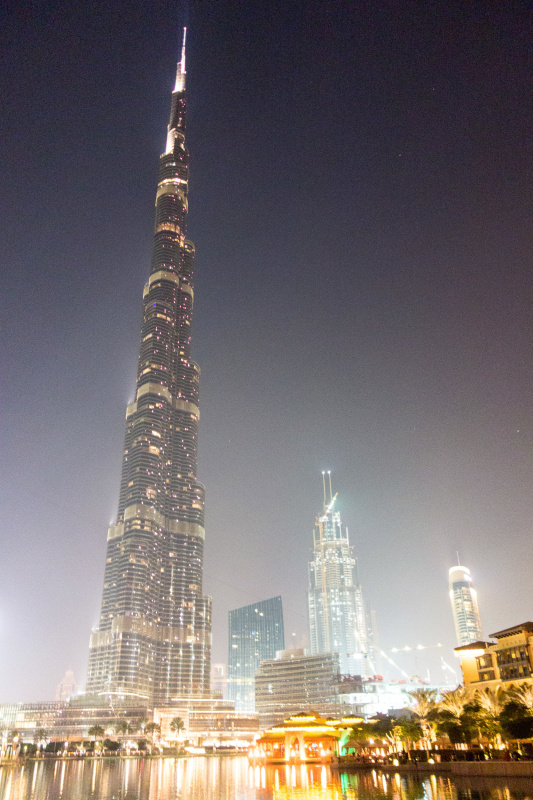 Burj Khalifa at night