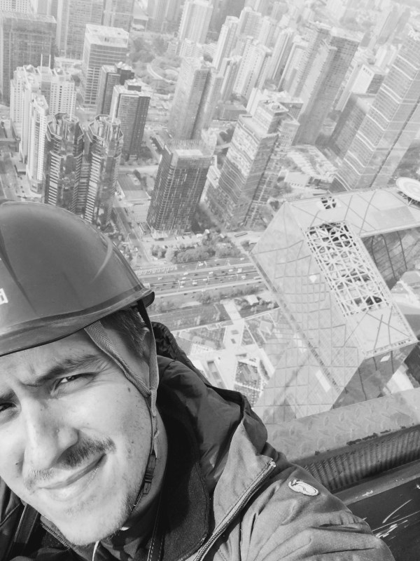 Me visiting the future tallest building in Beijing