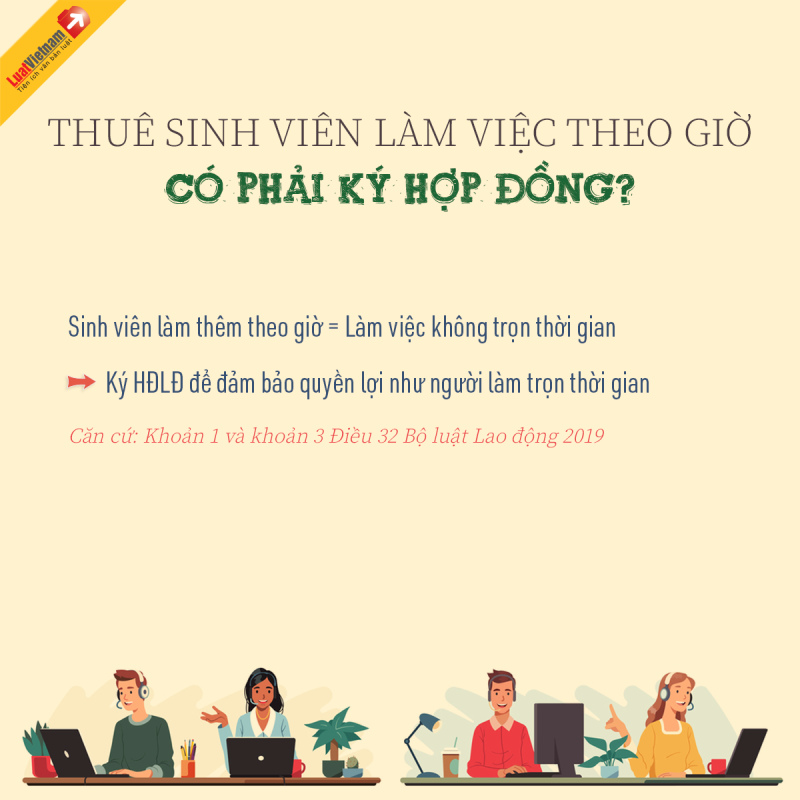 Cẩm nang pháp lý cho sinh viên làm thêm theo giờ Cẩm nang pháp lý cho sinh viên làm thêm theo giờ