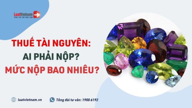 Thuế tài nguyên 2022: Ai phải nộp? Mức nộp bao nhiêu?