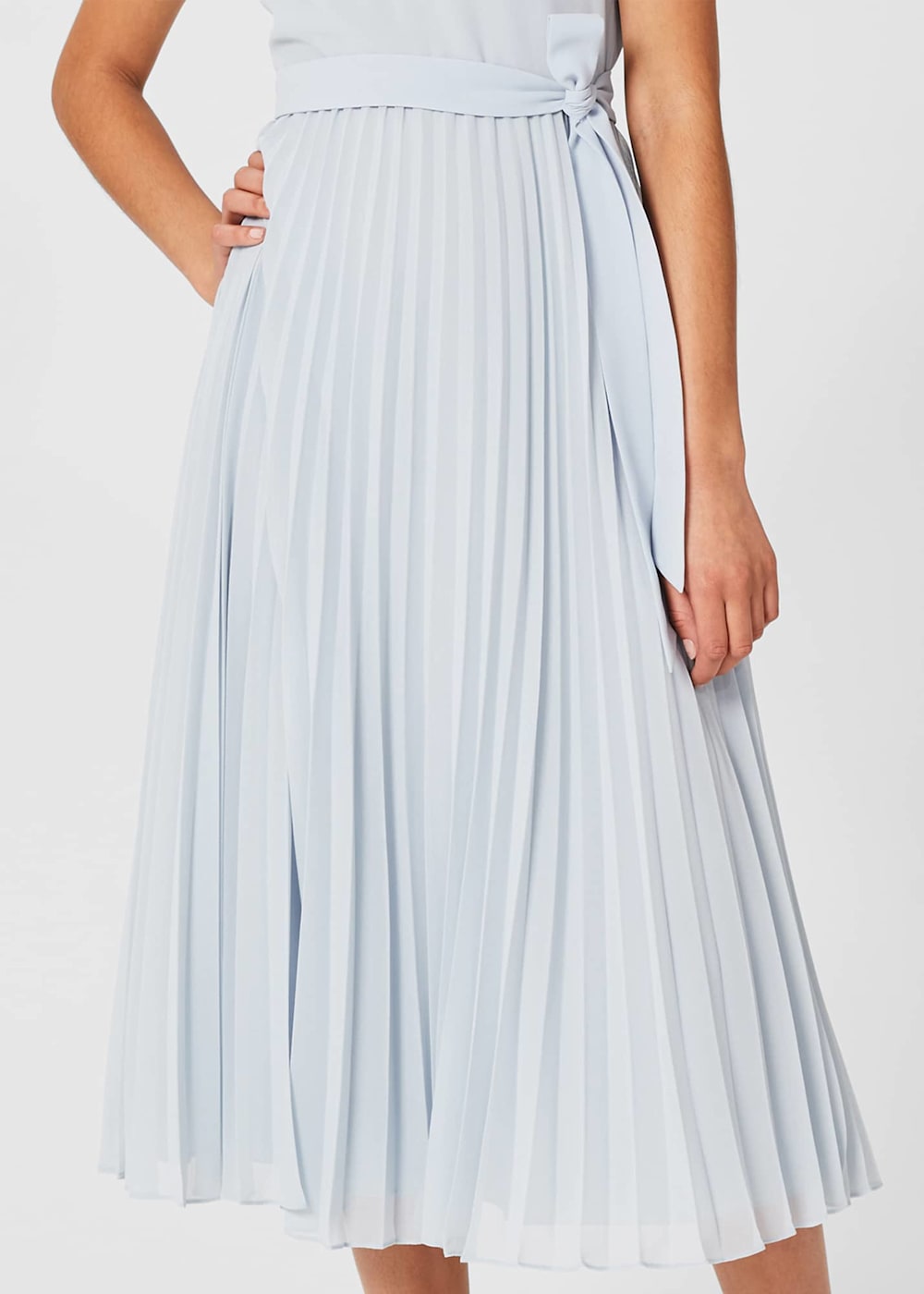 Blythe Pleated Fit And Flare Dress Hobbs ROW