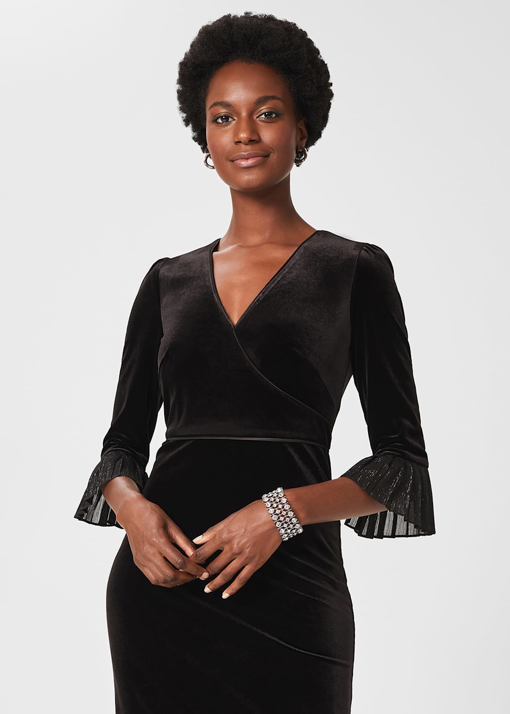 Black velvet shift dress online