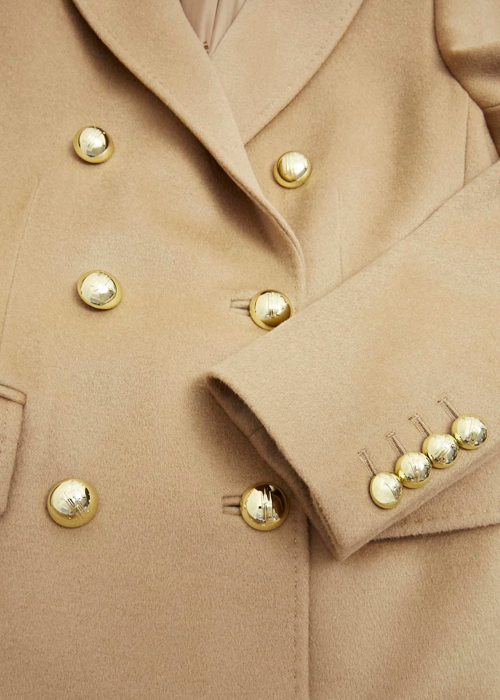 Camel coat gold buttons on sale