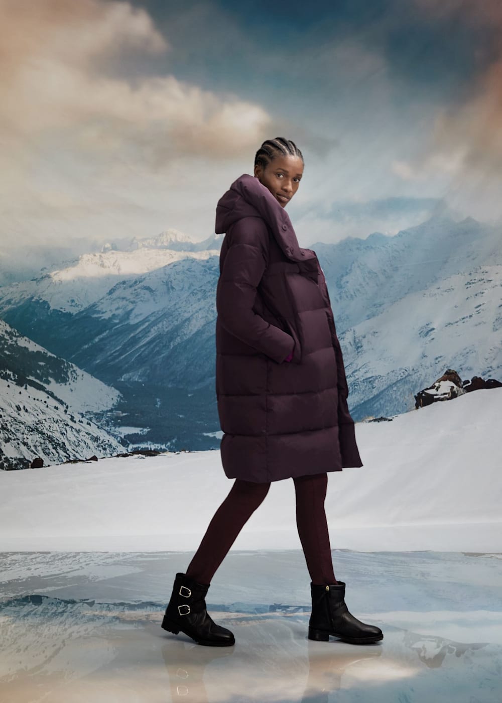 Heather Puffer Jacket Outfit