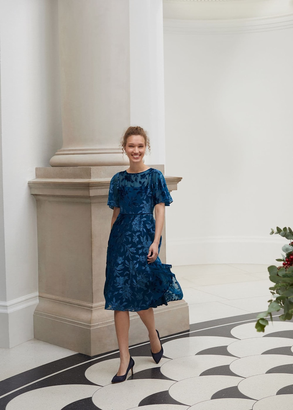 Hobbs duck egg blue dress store