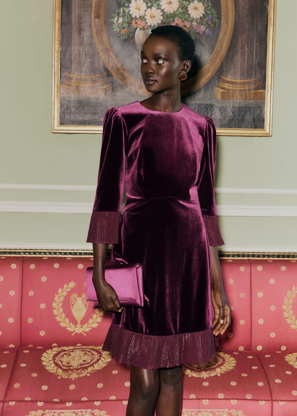 Ashley Velvet Dress Outfit