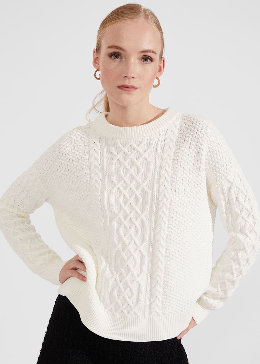 Cotton cable jumper store