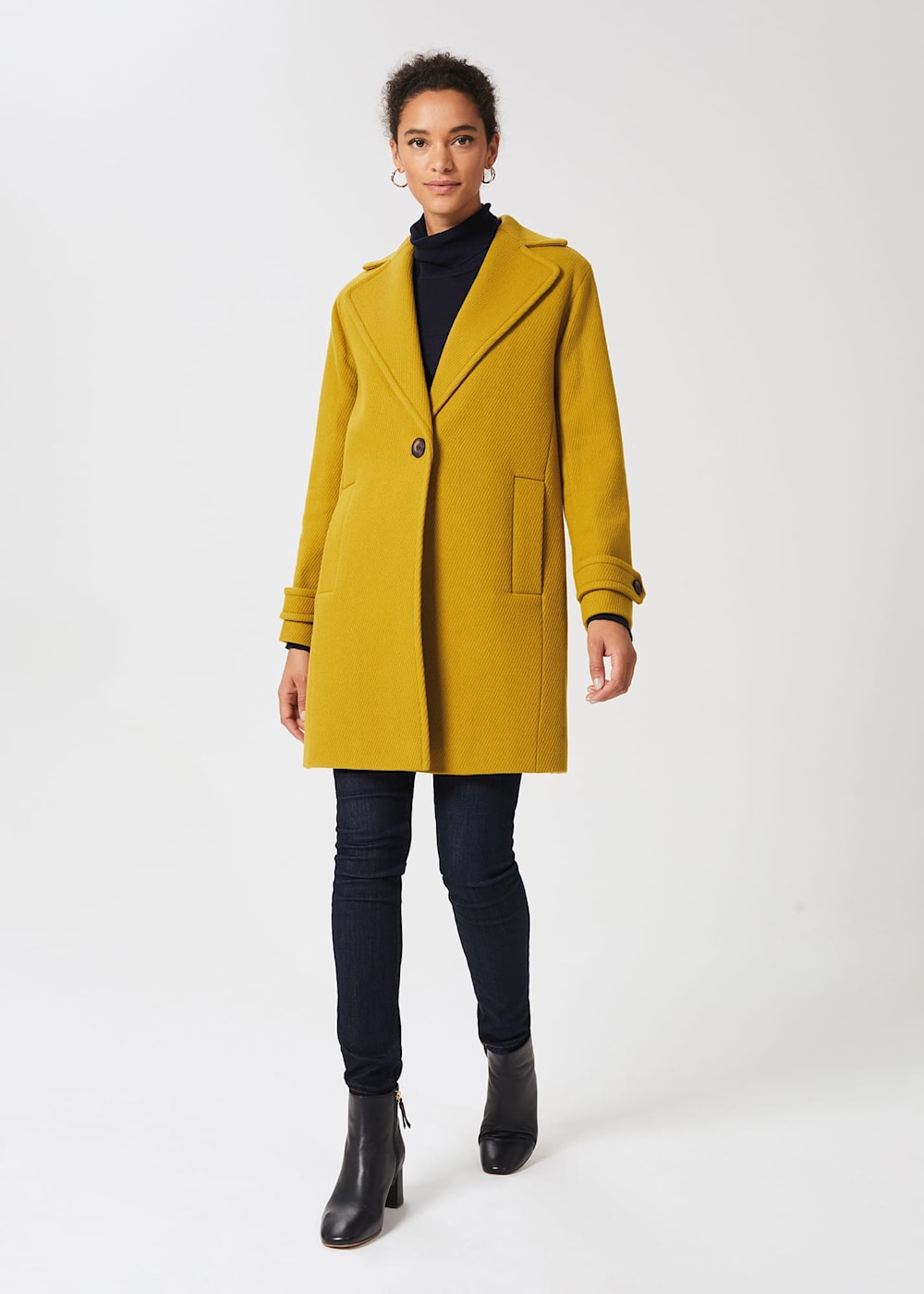 Hobbs mustard coat discount