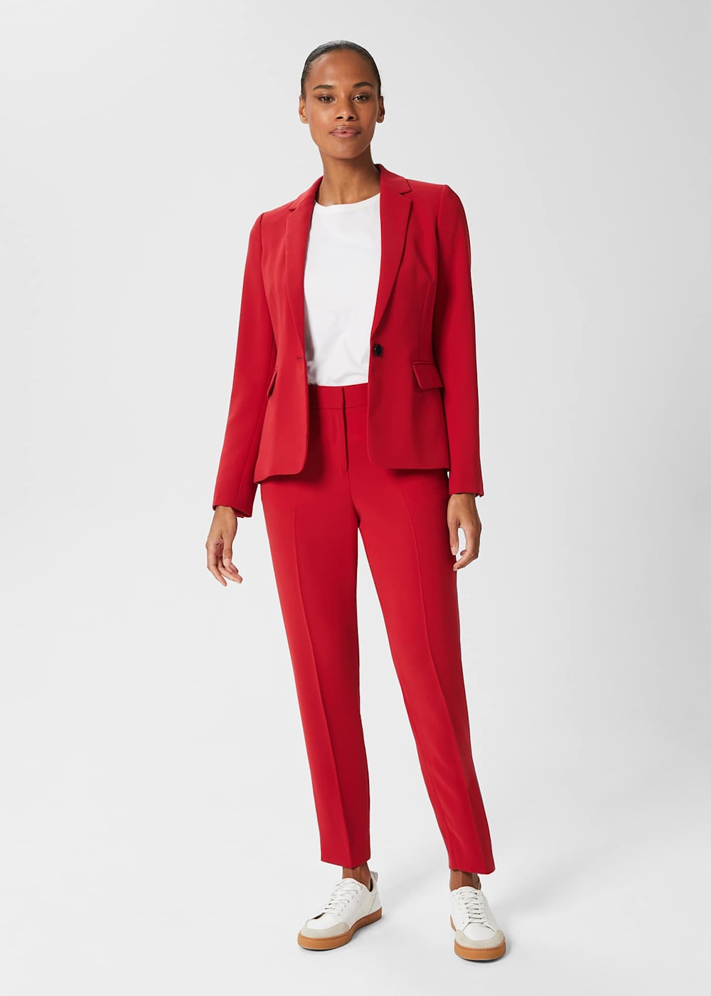 Red dress suit shop