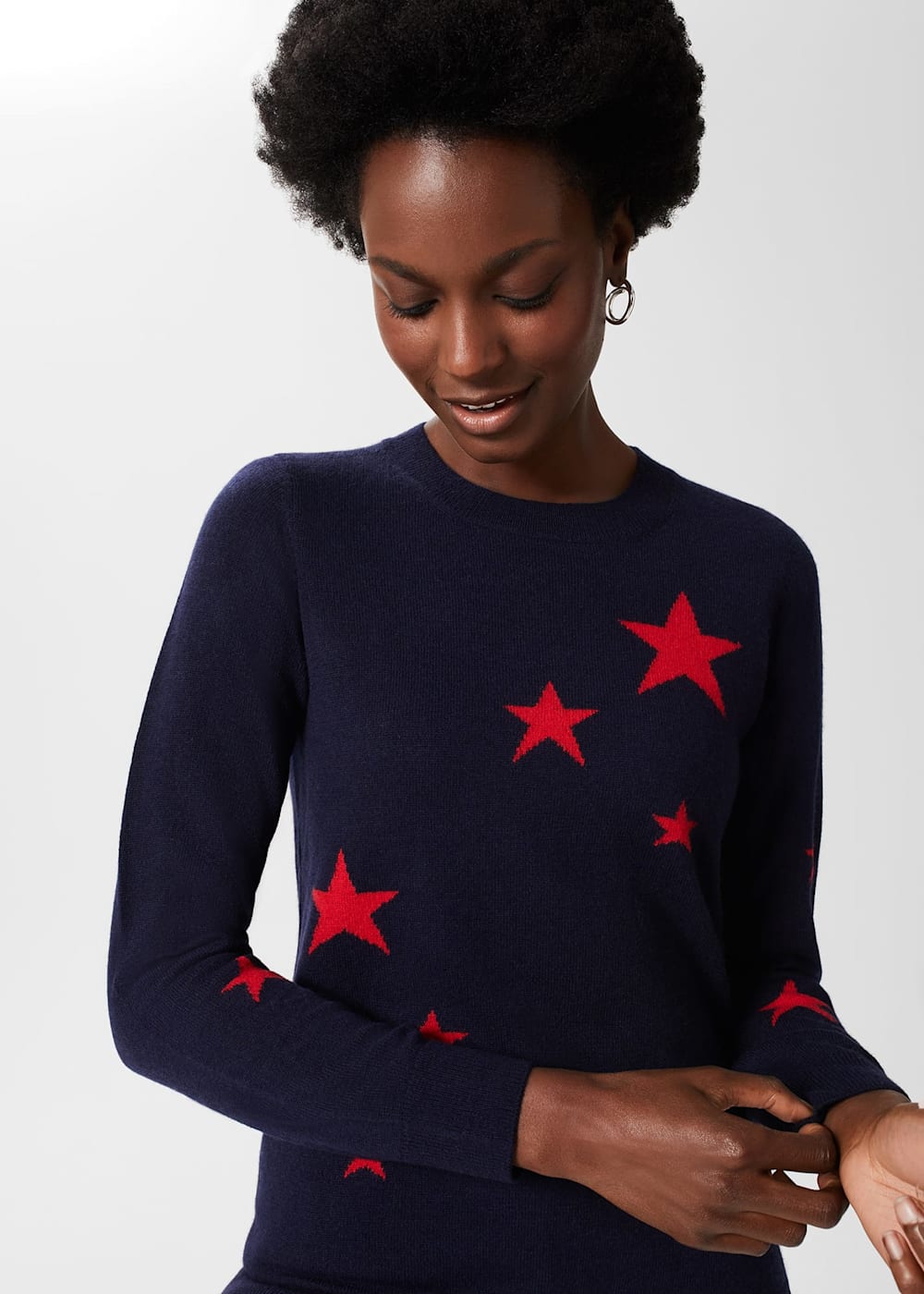 Samira Wool Cashmere Star Jumper Hobbs UK