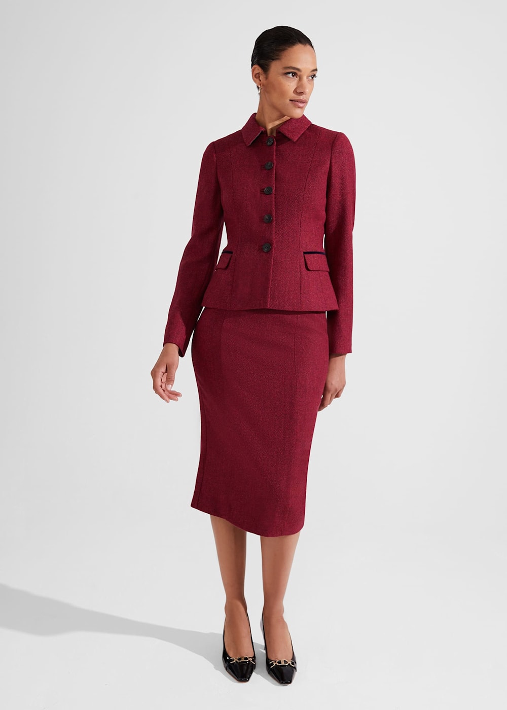 Wool skirt suit hot sale
