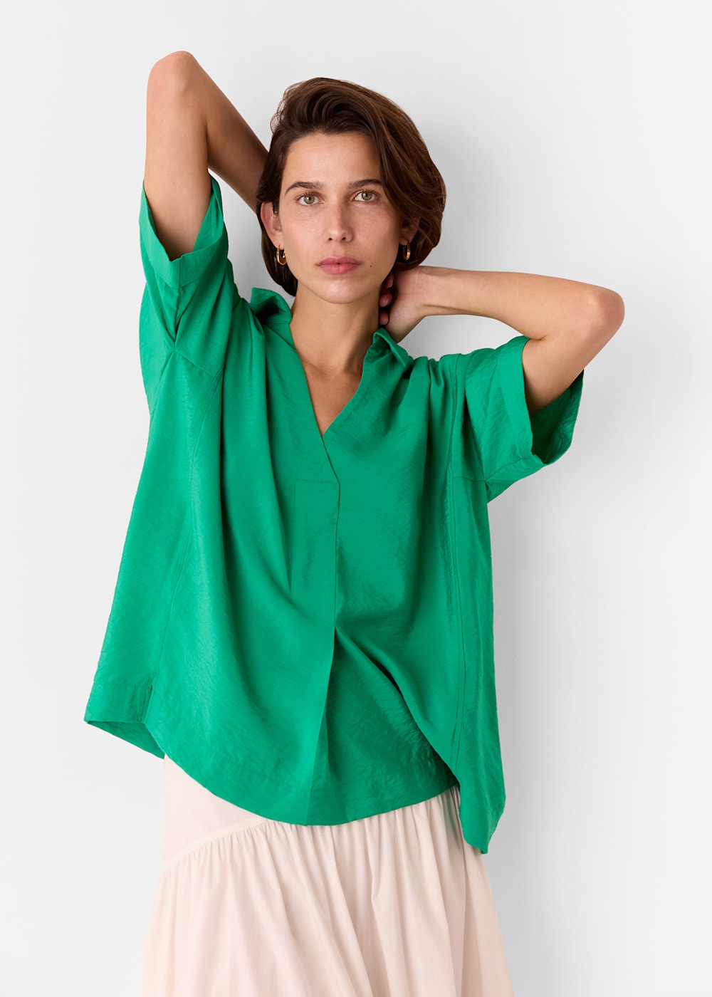 Whistles White Sasha Relaxed Shirt Whistles White Sasha Relaxed Shirt