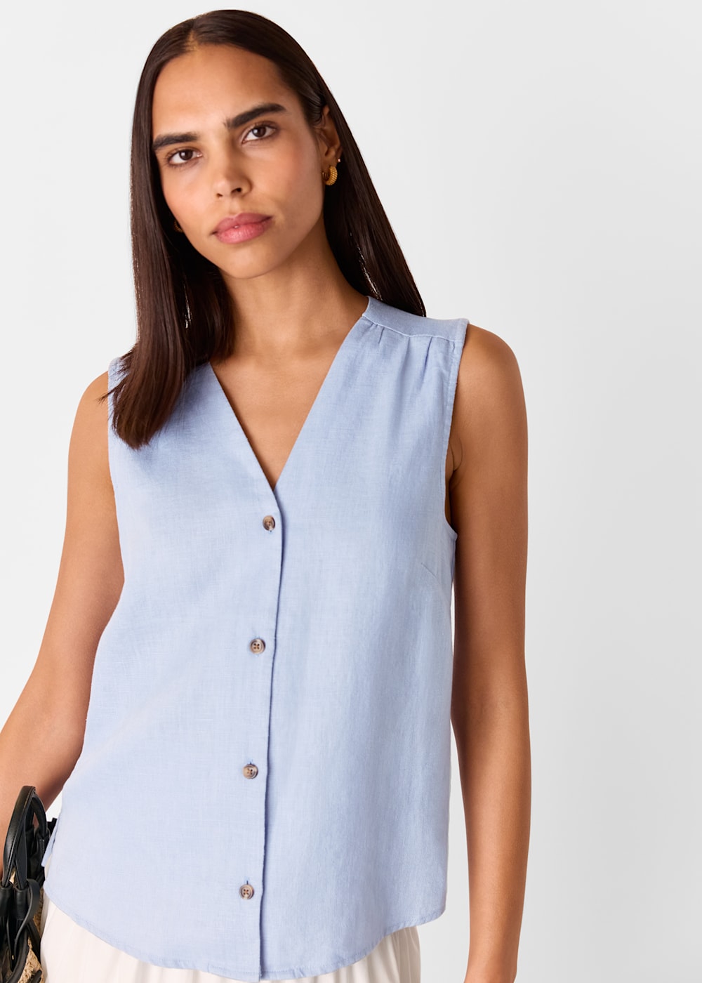 Whistles Laura Linen Tank Whistles Laura Linen Tank