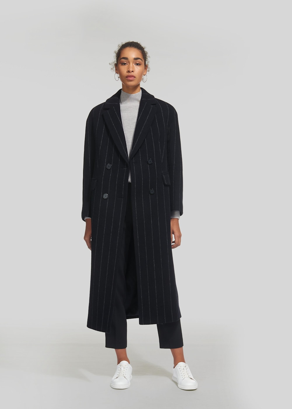 Whistles double breasted maxi coat discount