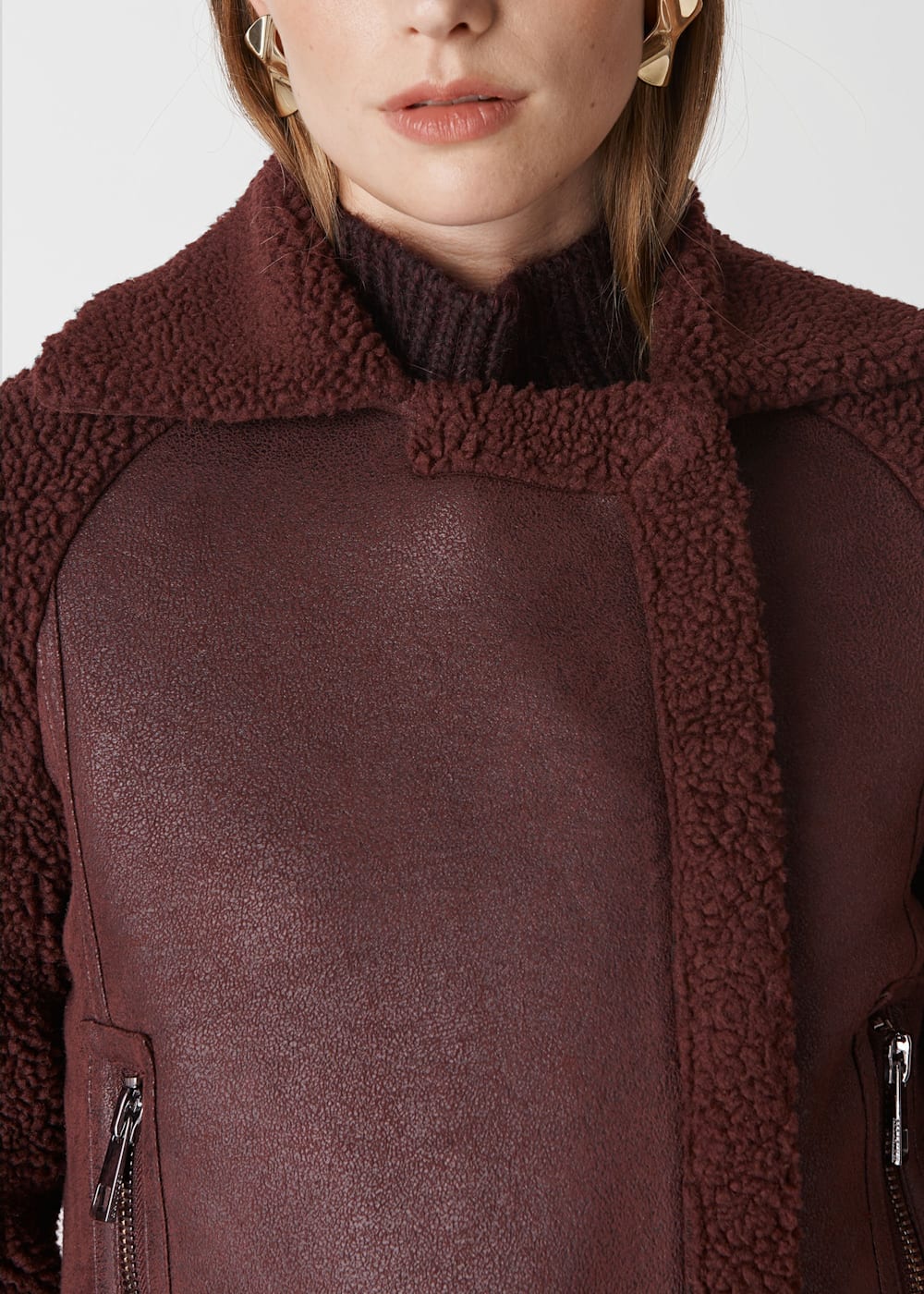Burgundy Borg Biker WHISTLES Whistles UK