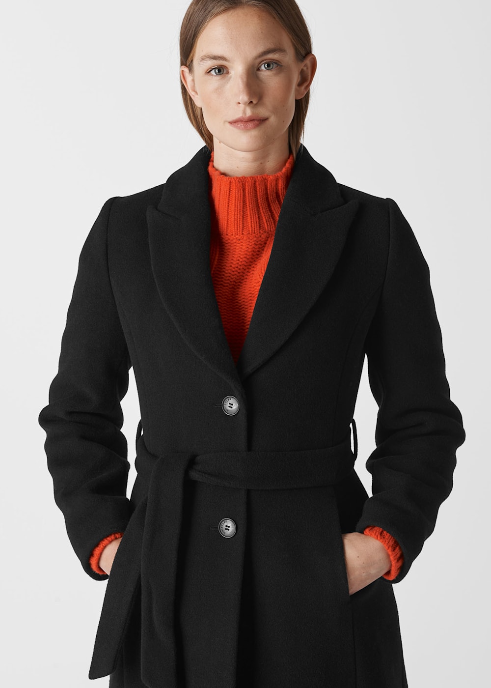 Whistles penelope belted check coat 2025