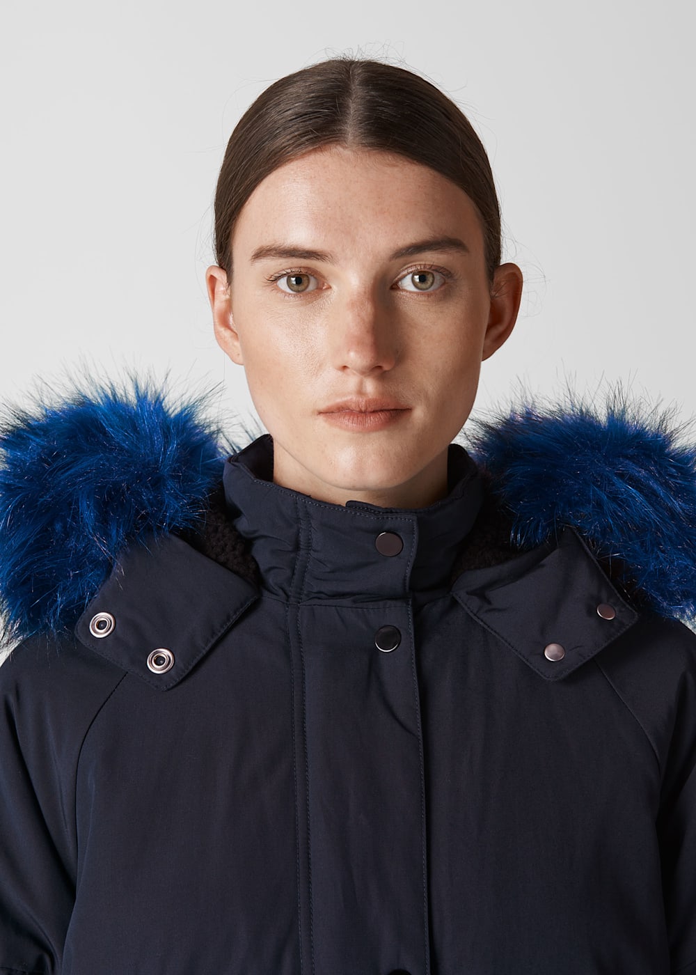 Navy Megan Casual Coat WHISTLES Whistles UK