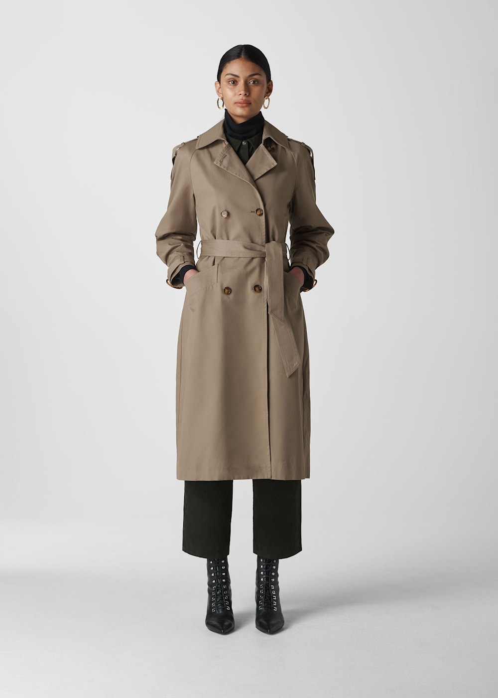 Imra balloon sleeve trench new arrivals