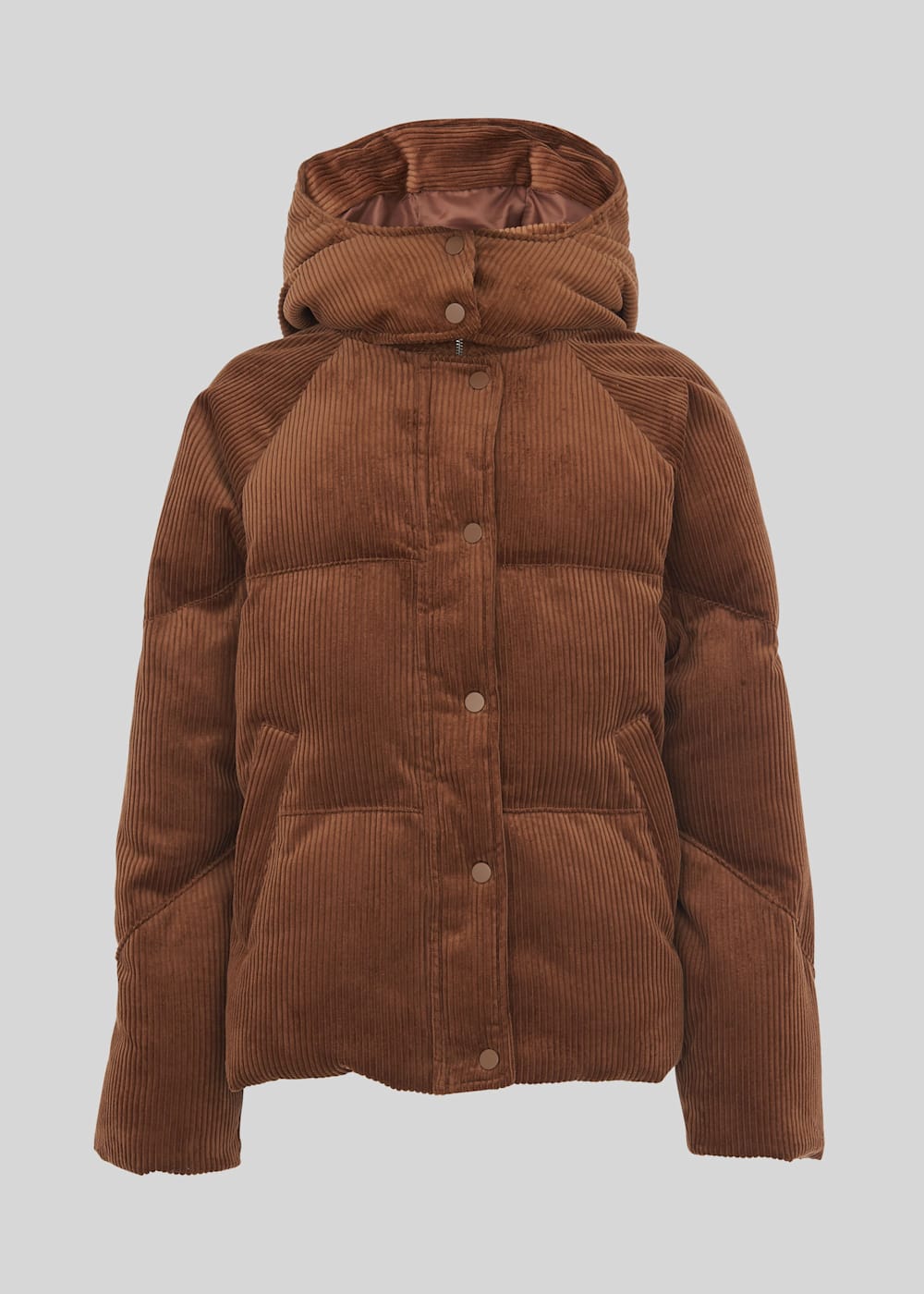Tan corduroy puffer jacket shop